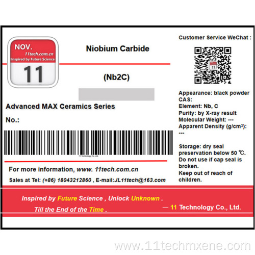 Innovative materials Nb2C less layer powder